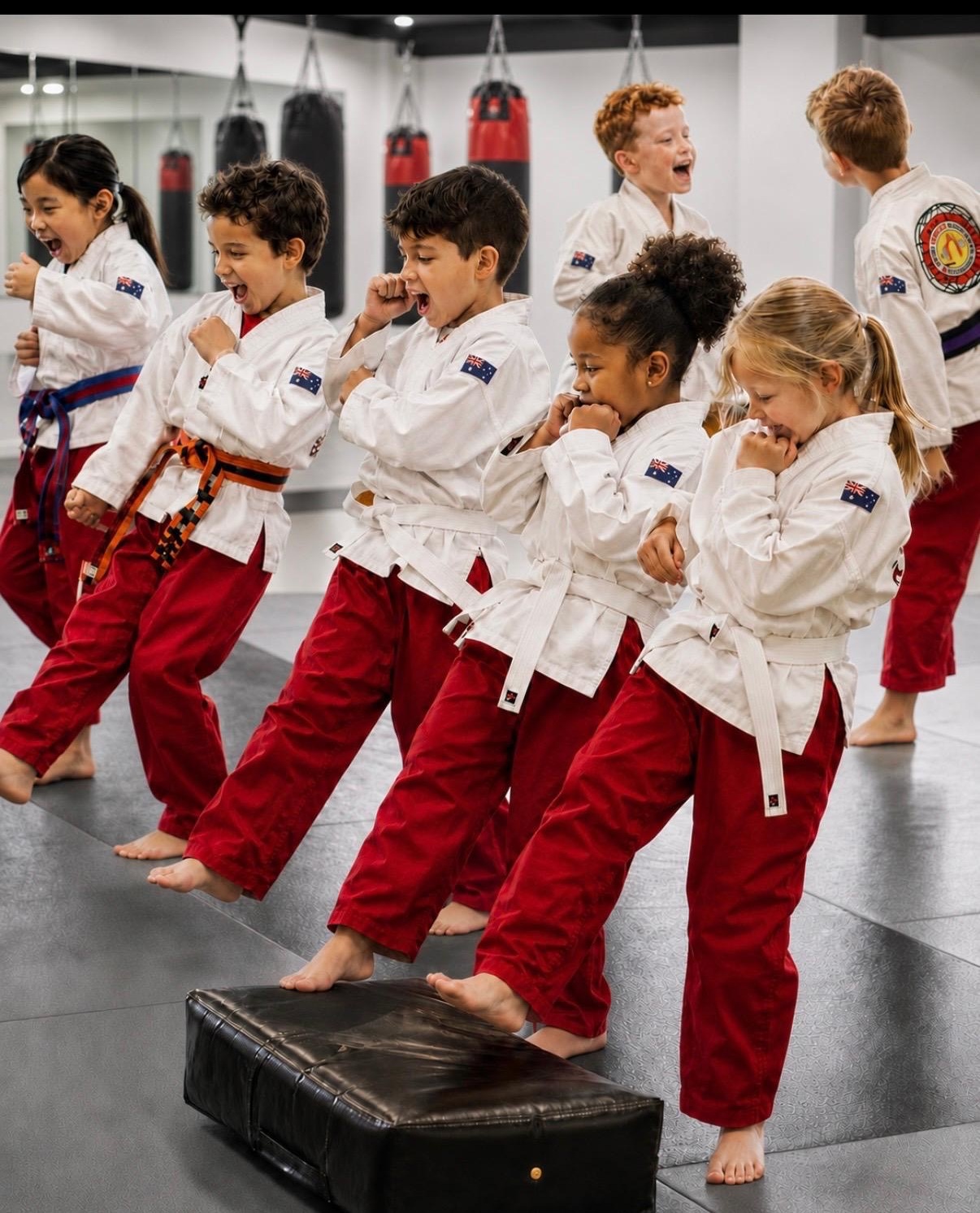SAMA Academy students training together